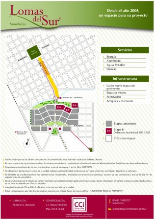 LOMAS DEL SUR - LOTES EN AVDA. SARMIENTO - Esc. INMEDIATA