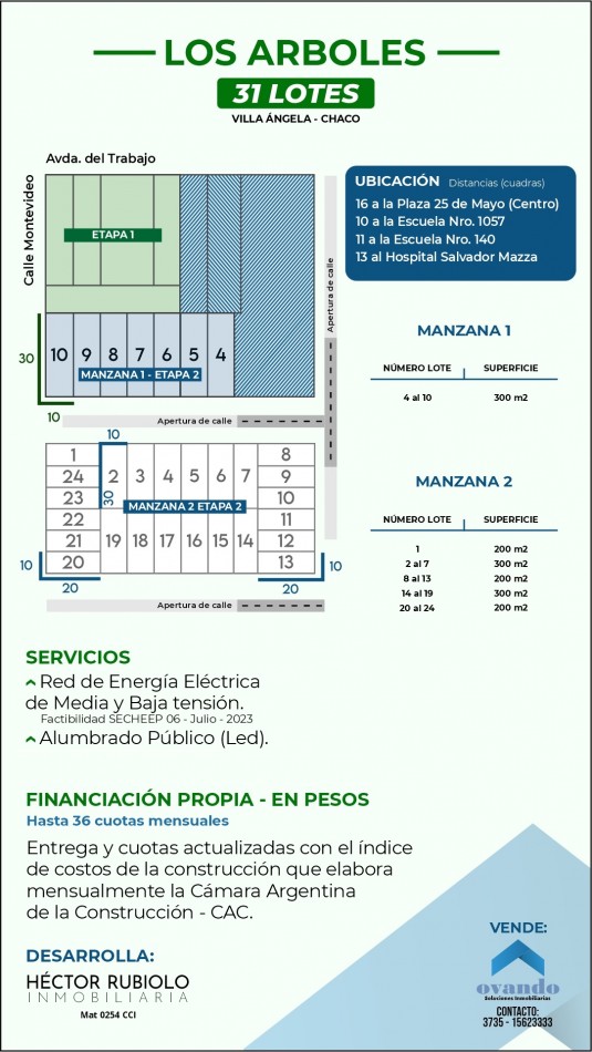 VILLA ANGELA - Chaco - ETAPA 2 - LOTEO LOS ARBOLES -