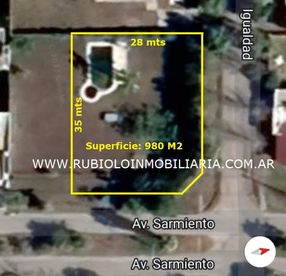 SUNCHALES - LOTE 980 M2 LOMAS DEL SUR - AVDA. SARMIENTO