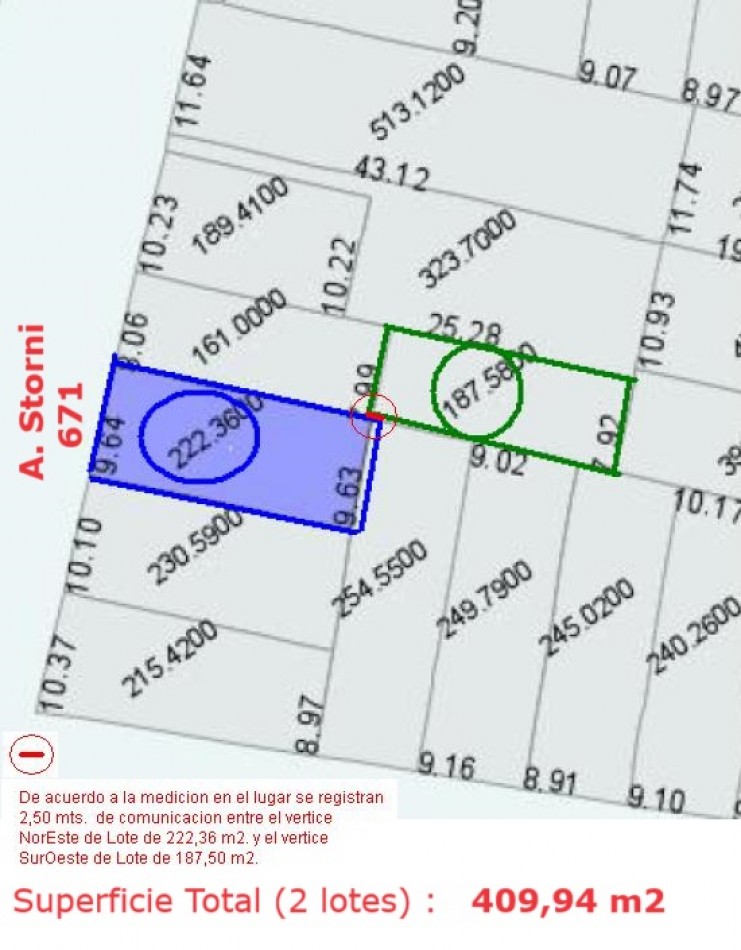 RAFAELA - Barrio MOSCONI - LOTE 410 M2 con todos los servicios - 9 Cuadras de la Plaza San Martin
