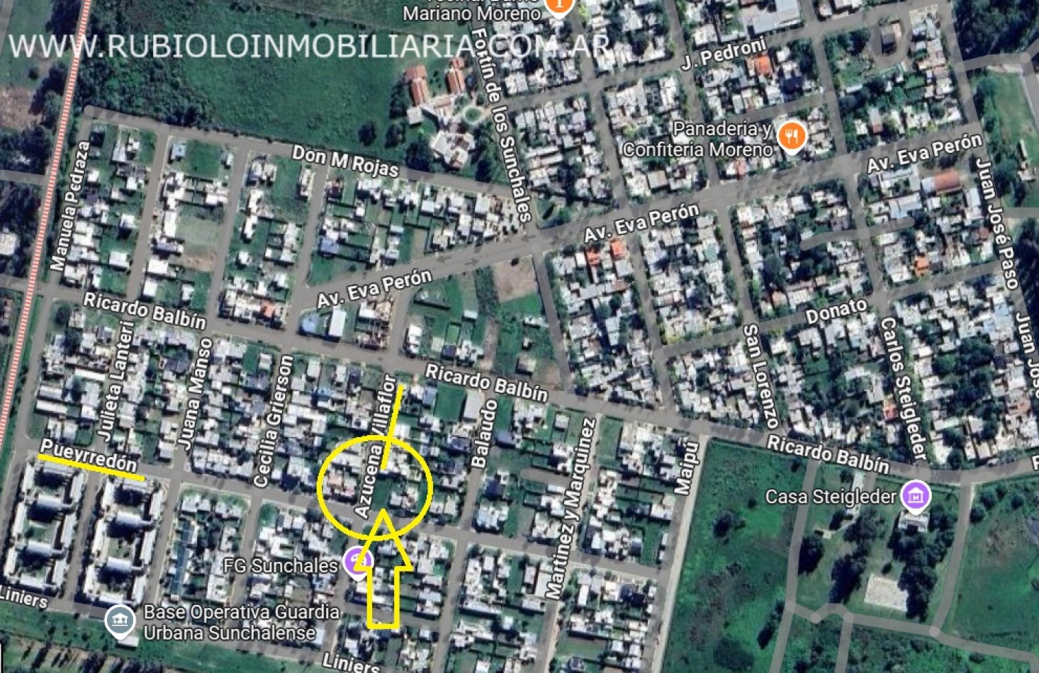 SUNCHALES - LOTEO ALASSIA - PUEYRREDON ESQ. A. VILLAFLOR - 277,50 m2