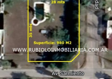 SUNCHALES - LOTE 980 M2 LOMAS DEL SUR - AVDA. SARMIENTO